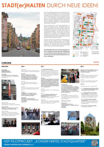 Plakatentwurf von planart4 für den Wettbewerb: Stadt bauen. Stadt erleben., 2012