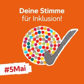 grafik mit text deine stimme für inklusion