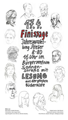 Verein 8 - 80 e.V. Finissage Jahresausstellung mit Lesung @ Bürgerzentrum Sonnenberg